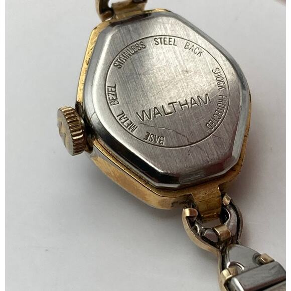 VTG Waltham Mechanical 17 Jewels Working Wind-Up 18mm Watch Expandable Band - Picture 3 of 7
